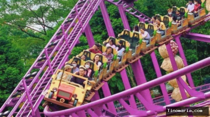 Asyiknya Liburan Sekolah di Jungleland Sentul,Ada Ferris Wheel,Air Race hingga Jungle Snow