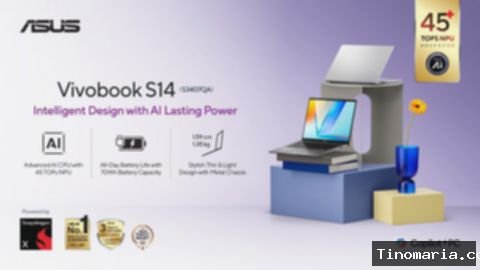 ASUS Vivobook S14 S3407QA, Laptop Canggih Berbasis AI dan Baterai Awet Seharian