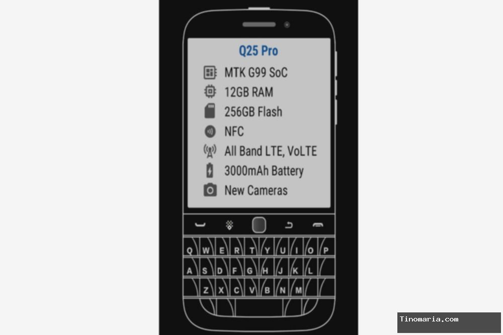 China Bakal Rilis Smartphone Ala BlackBerry, Berikut Spesifikasinya