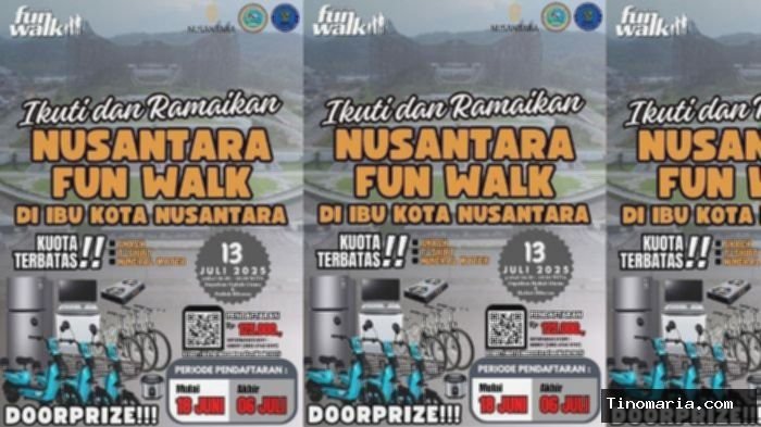 Nusantara Fun Walk 2025 di IKN Kaltim,Diskon Penghinapan hingga Ada Foto Berhadiah
